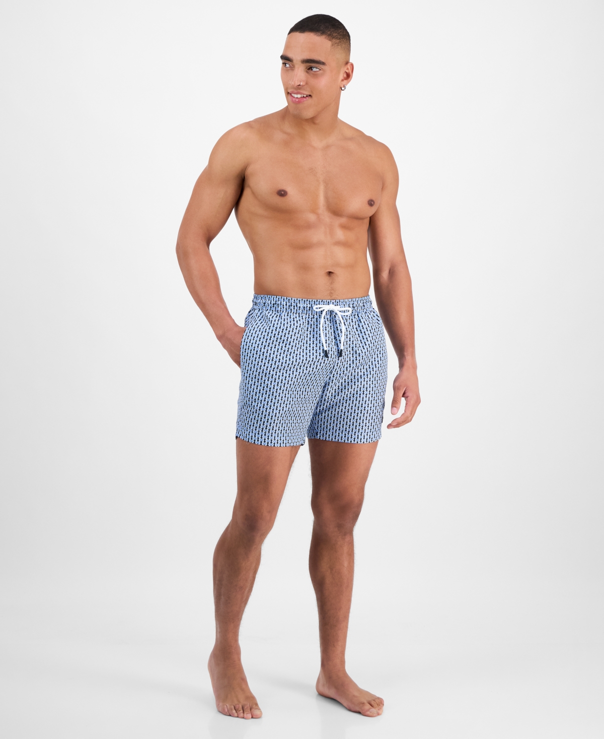 Hugo Boss Hugo By  Men's Vibe Swim Trunks In Blue