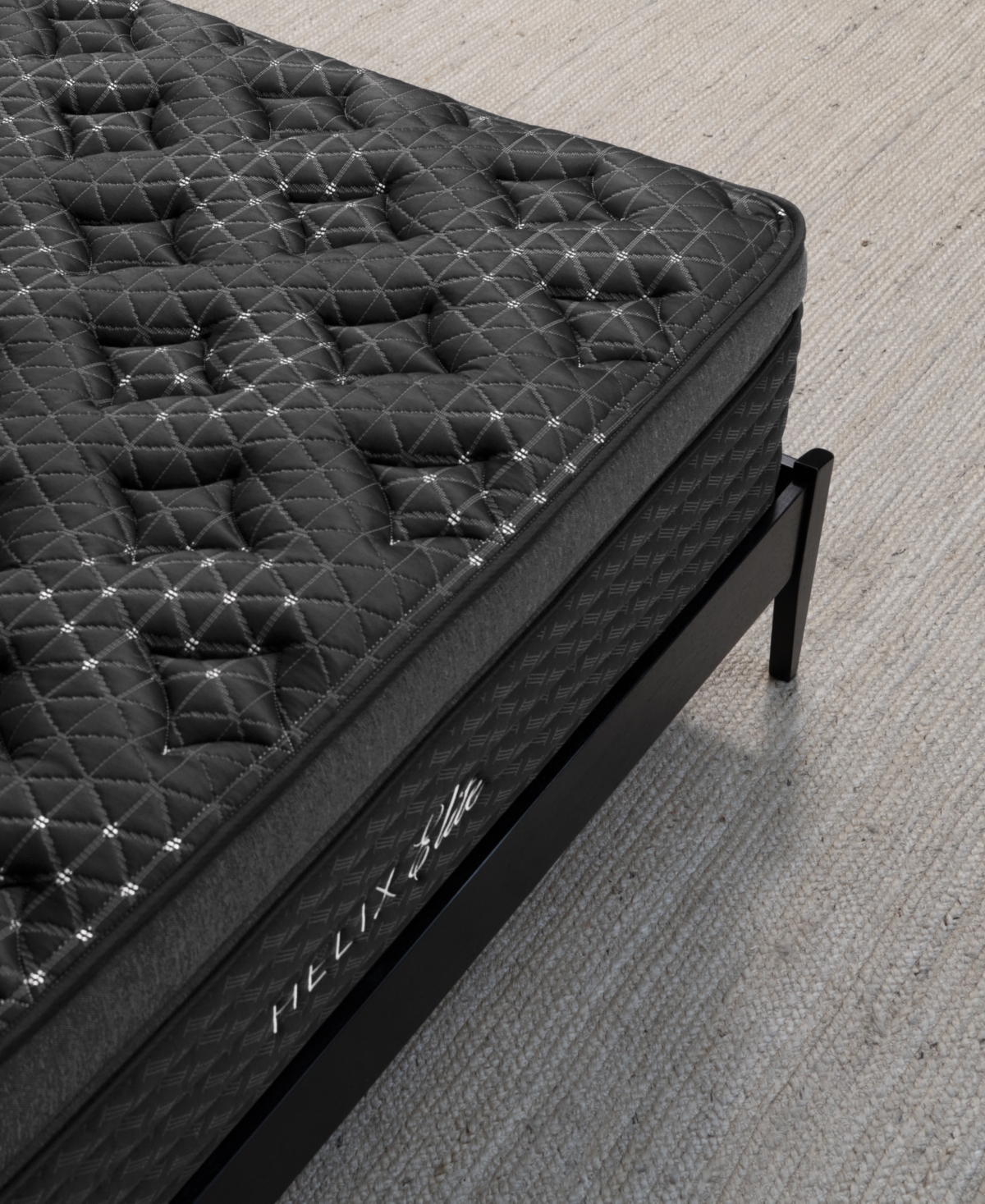 BROOKLYN BEDDING HELIX MIDNIGHT ELITE 15" MEDIUM FIRM EURO PILLOW TOP MATTRESS 