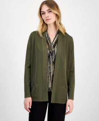 Women's Malibu Fine Rib Open-Front Cardigan