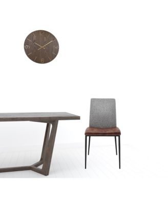 Set of 2 Stainless Steel Chairs for Dining Room or Office Seating