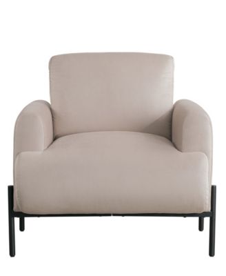 35.3" Velvet Kyoto Accent Chair