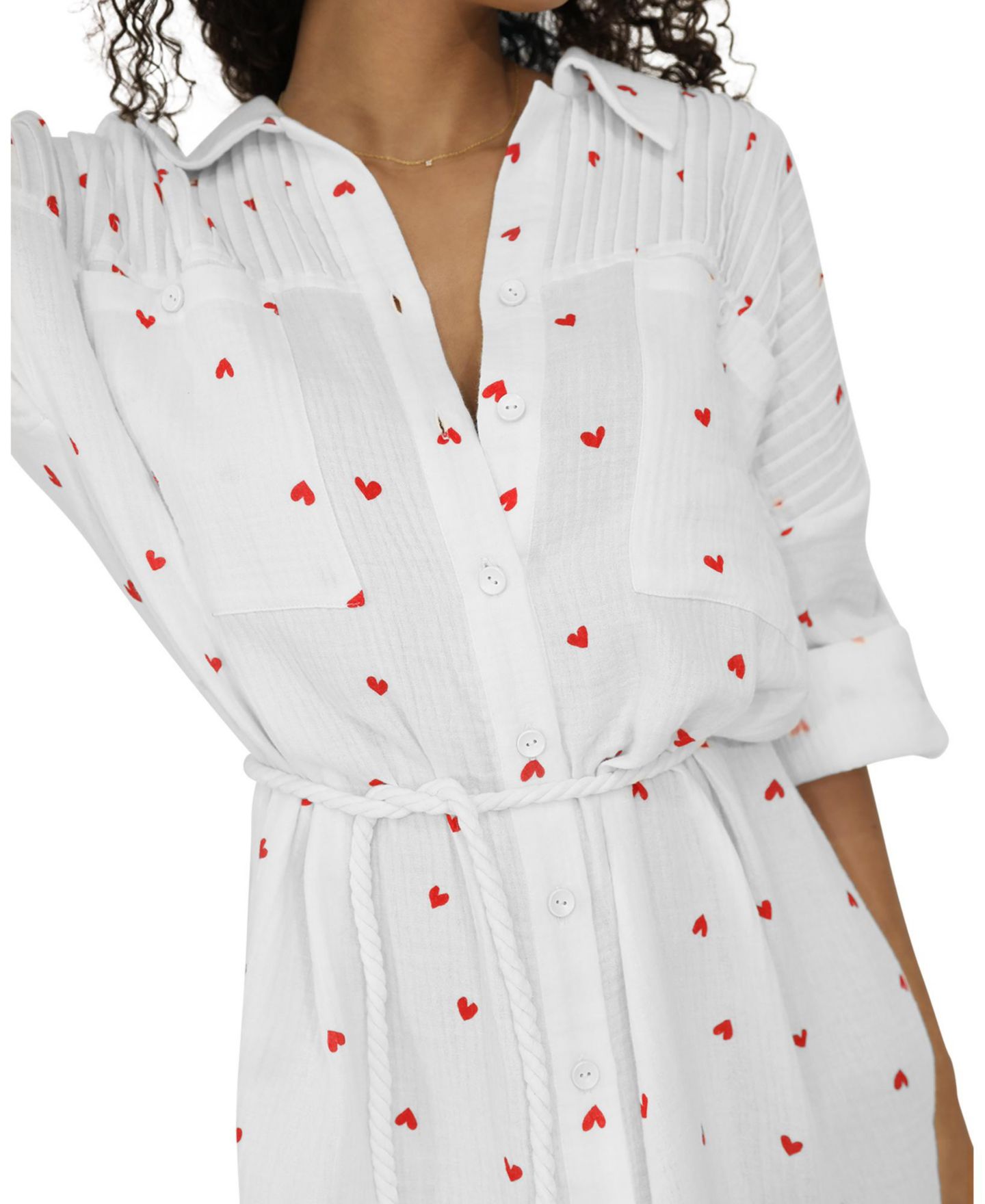 Женское платье Belle & Bloom Seven Wonders Maxi Shirt Dress, цвет: Cupid — фото 4