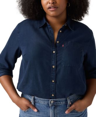 Plus Size Darlene Button-Front Shirt