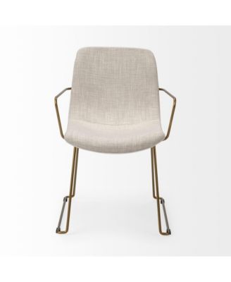 Soft Upholstered Fabric Dining Arm Chair for Comfort and Style