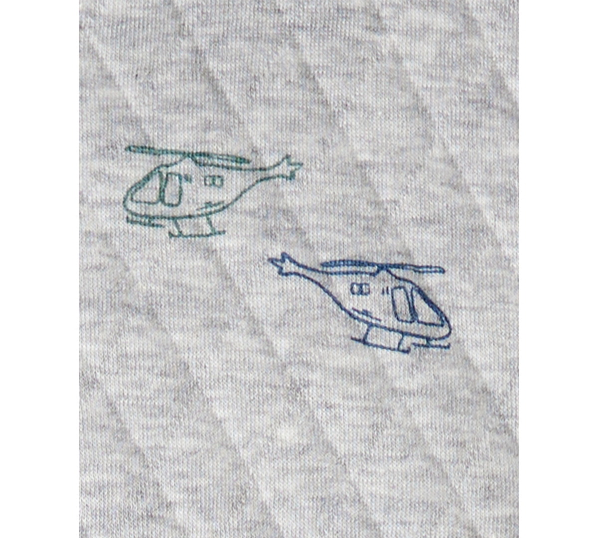 Carter's Toddler Boys 2-pc. Helicopter Quilted Hoodie & Pants Set In White