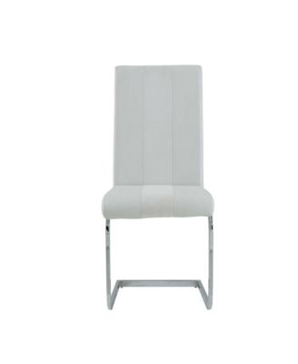 Upholstered Faux Leather Side Dining Chairs Set of 4 for Everyday Dining Comfort