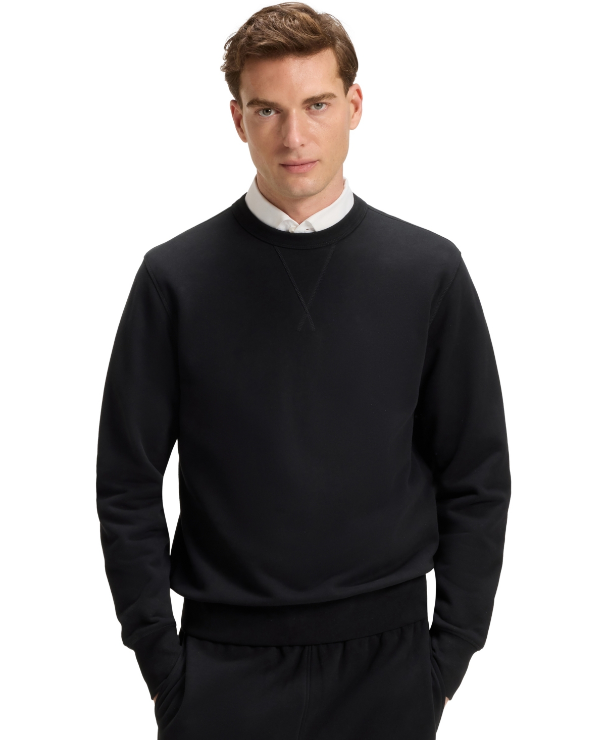 Hugo Boss X Beckham Men's Mercerized Terry Crew-neck Sweatshirt