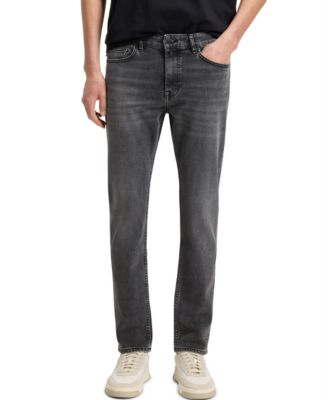Hugo Boss - Men's Grey Comfort-Stretch Slim-Fit Jeans