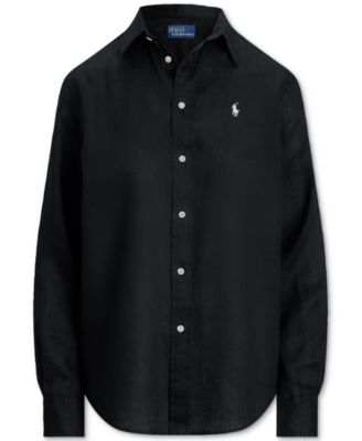 Women's Classic-Fit 100% Linen Shirt