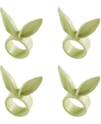Playful Bunny Ears Napkin Rings, Set of 4