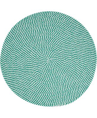 Stripe of Mint Placemats, 15" Round