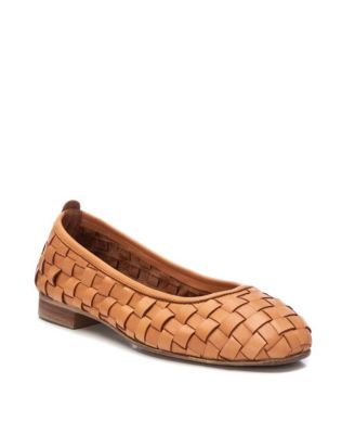 Carmela Leather Collection Women's Braided Flats By XTI