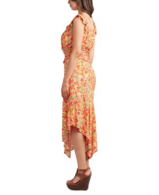 Juniors' Printed Sleeveless Top