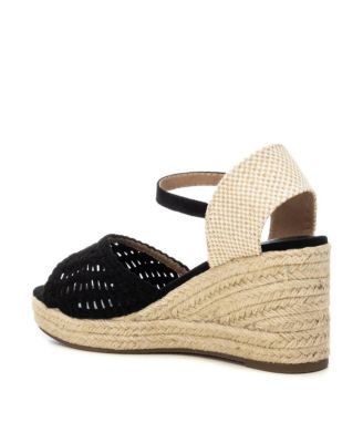 Women's Raffia Wedge Sandals By XTI
