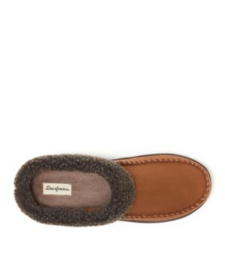 Men's Microsuede Moccasin Toe House Shoe Clog Slipper