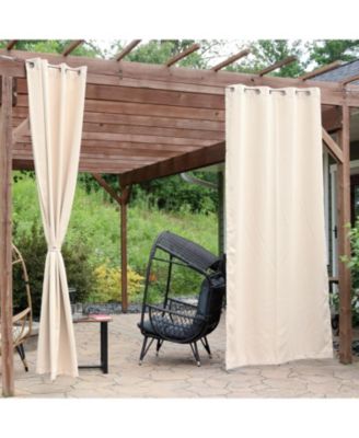 Room-Darkening Curtain Panel with Grommet Top - 52 x 108 in. - Beige