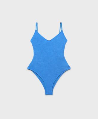 MANGO - Women's Ribbed Strap Swimsuit