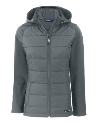 Women's Evoke Hybrid Softshell Full Zip Hooded Long SleeveJacket