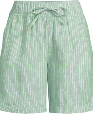 Women's Linen High Rise Pull On 7" Shorts