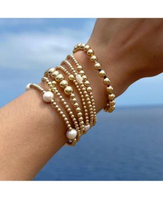 Gold Filled 4+7mm Bead Bracelet