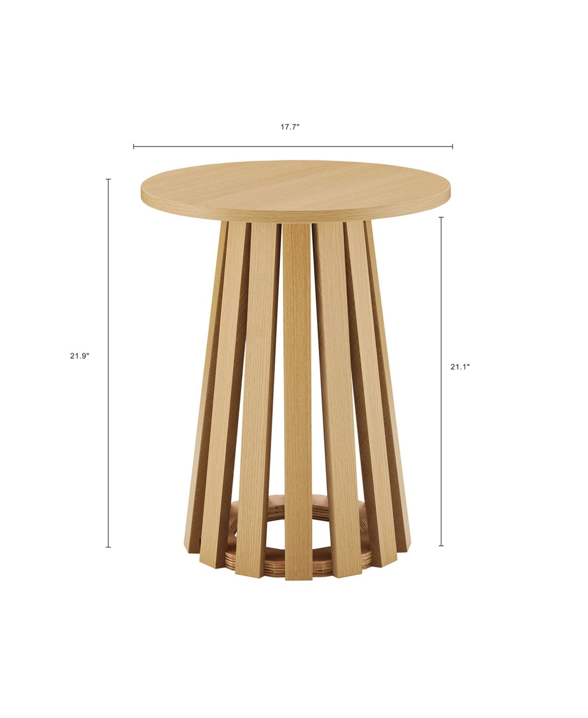 Manhattan Comfort Modern Layla End Table In Brown