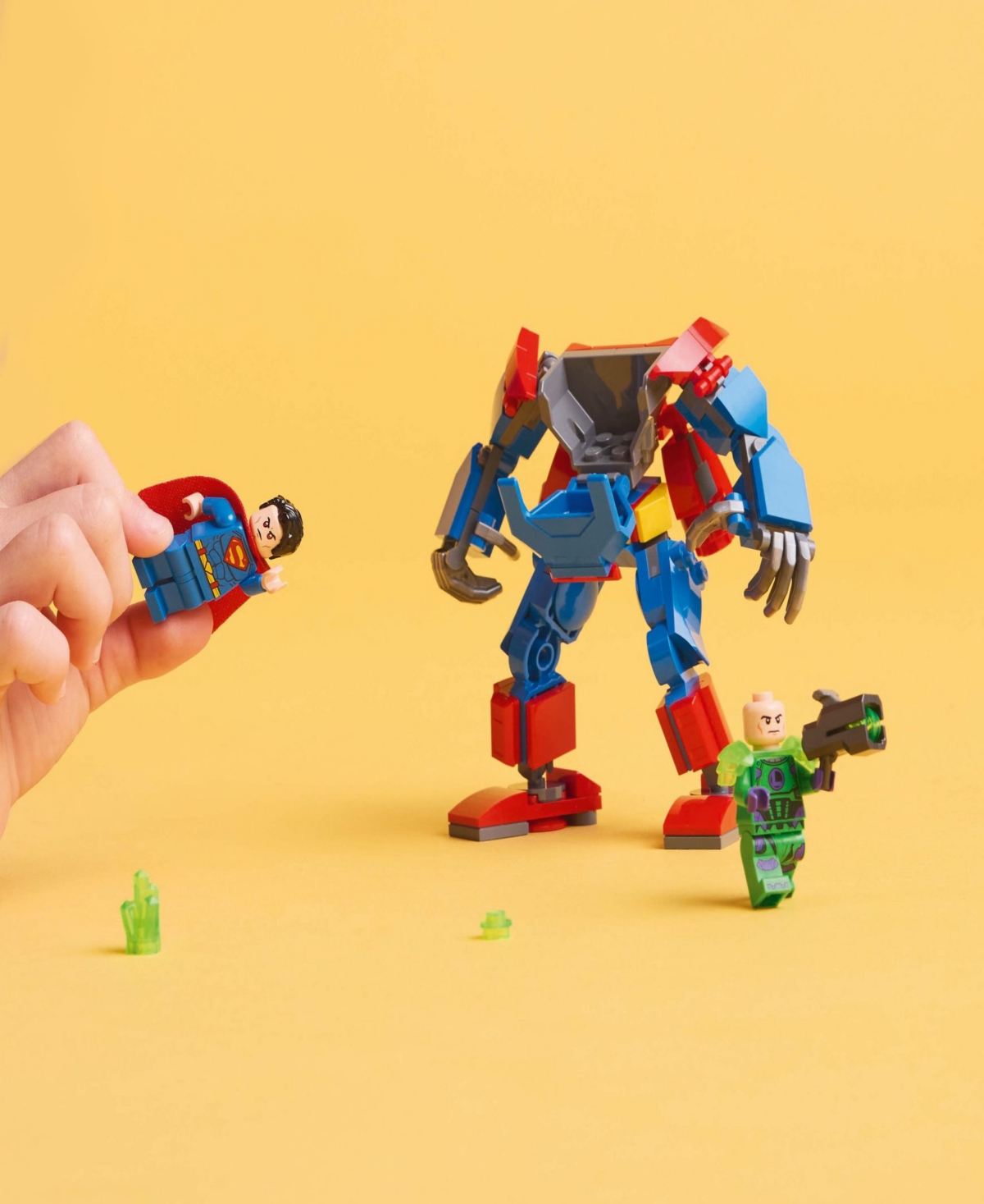 LEGO DC SUPERMAN MECH VS. LEX LUTHOR BUILDING TOY 76302, 120 PIECES 
