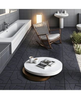 Streamdale 12" Deck Tiles, DIY Interlocking, Indoor/Outdoor, Easy Install, 44pcs DARK GRAY