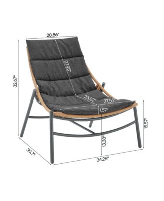 Sunset Modern Upholstered Patio Conversation Set