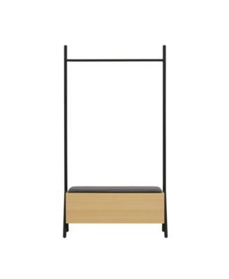 Paloma 38" Modern Upholstered Open Hanging Closet