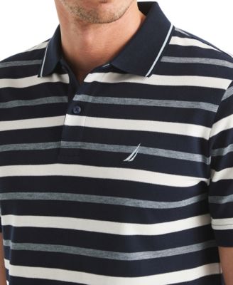 Men's Birdseye Stripe Polo Shirt