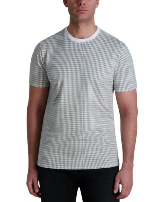 KARL LAGERFELD PARIS - Men's Core Short Sleeve Crewneck Houndstooth T-Shirt
