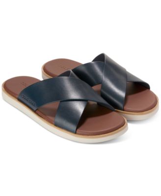 SALE！COLE HAAN♪Nantucketクロスストラップ サンダル Cole Haan Men's Nantucket Cross Strap Slip-On Slide Sandals
