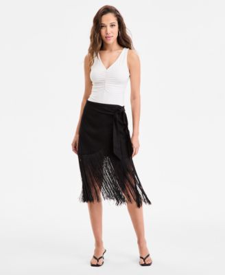 Bar III - Women's Fringe Skirt, Exclusively at Macy's