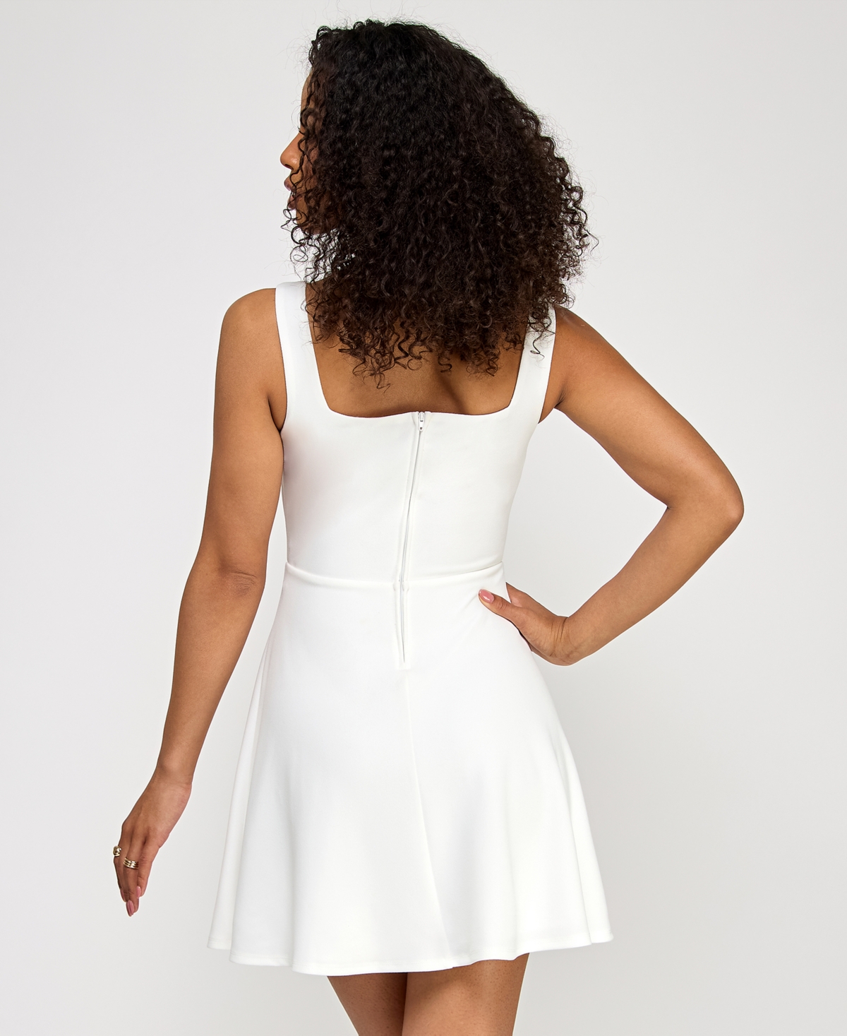 Emerald Sundae Juniors' Corset Fit & Flare Dress