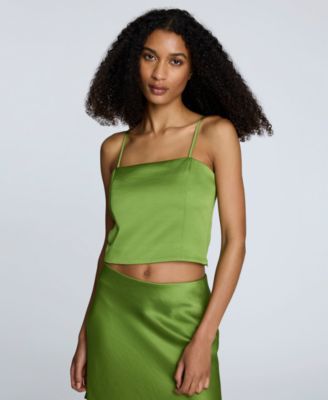 Kenneth Cole - Women's Cropped Satin Bustier Top