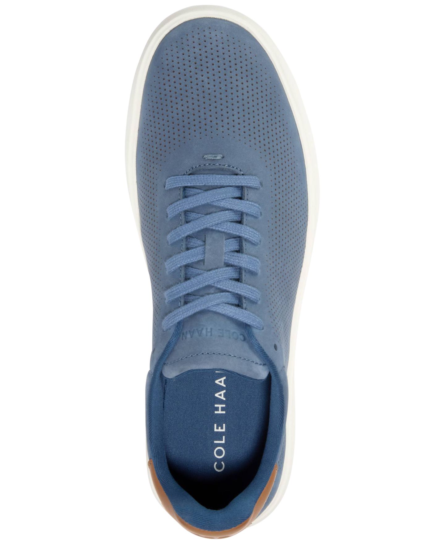 Мужские кроссовки Cole Haan Grand Crosscourt Daily Laser, цвет: Синий нубуковый — фото 6