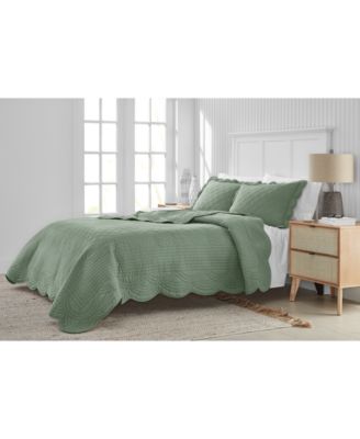Bailey Scallop 3-Pc. Quilt Set, Full/Queen, Macy's Exclusive