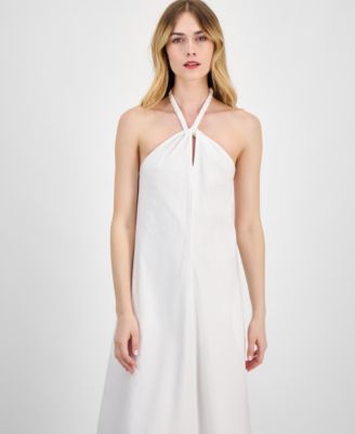 Women's Braided-Neck Maxi Dress, XS-P/XL, Exclusively at Macy's