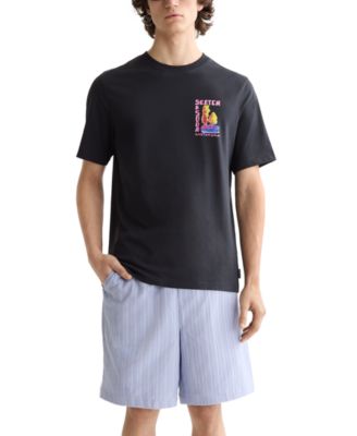 SCOTCH & SODA - Men's Short Sleeve Double Graphic Crewneck T-Shirt
