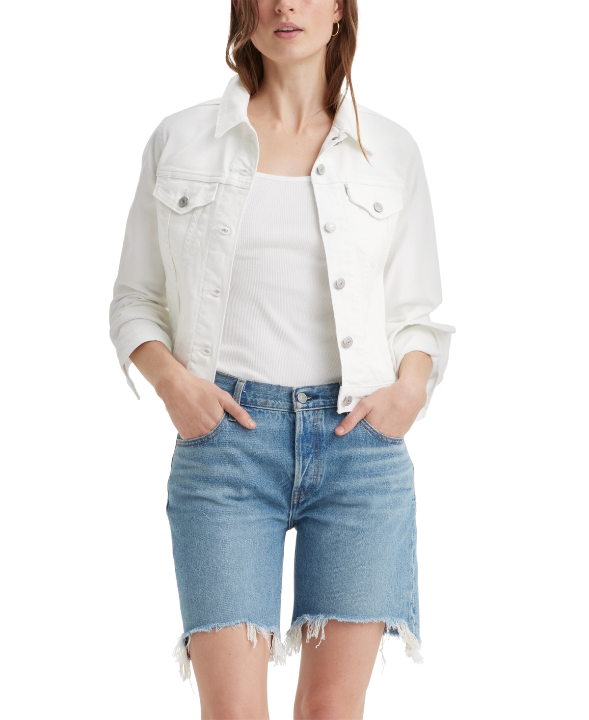 Women's Original Cotton Denim Trucker Jacket - Jeanie