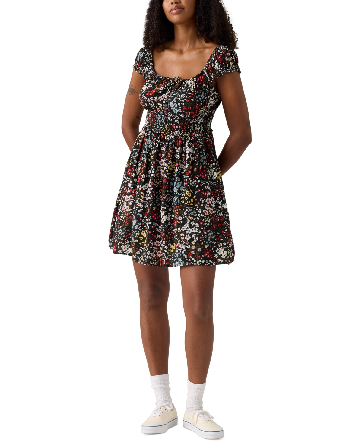 Levi's Women's Yara Printed Crepe Mini Dress
