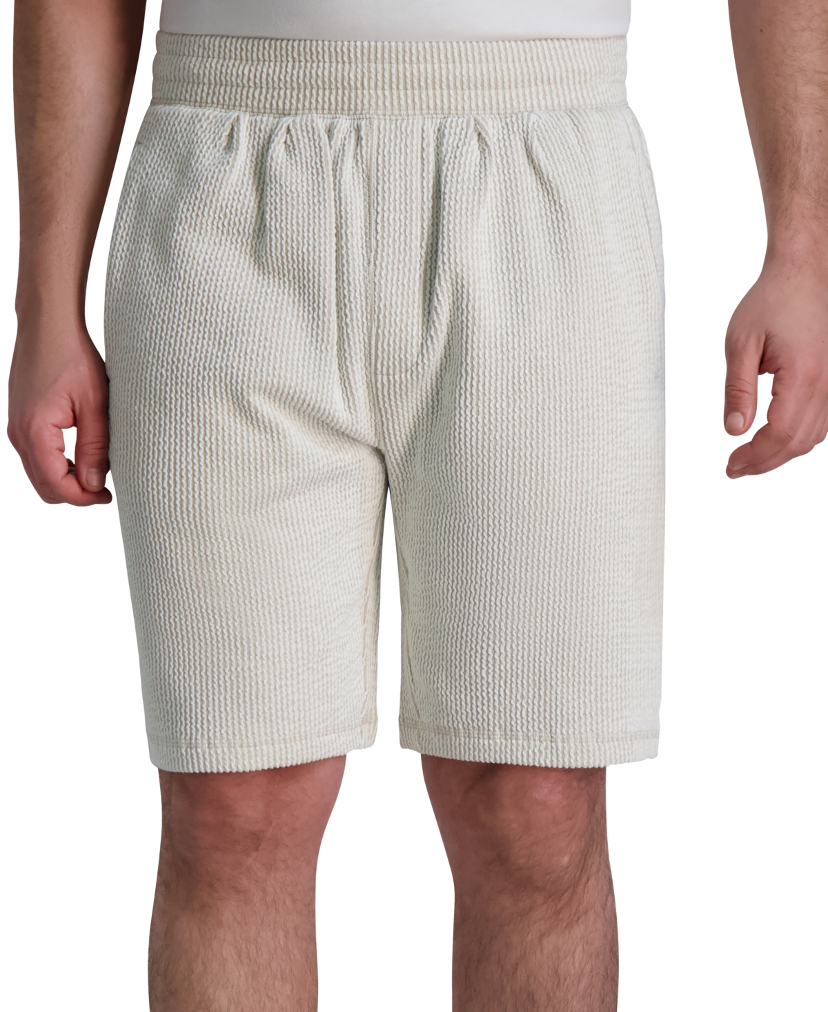 Men's Relaxed-Fit Seersucker Shorts - Natural