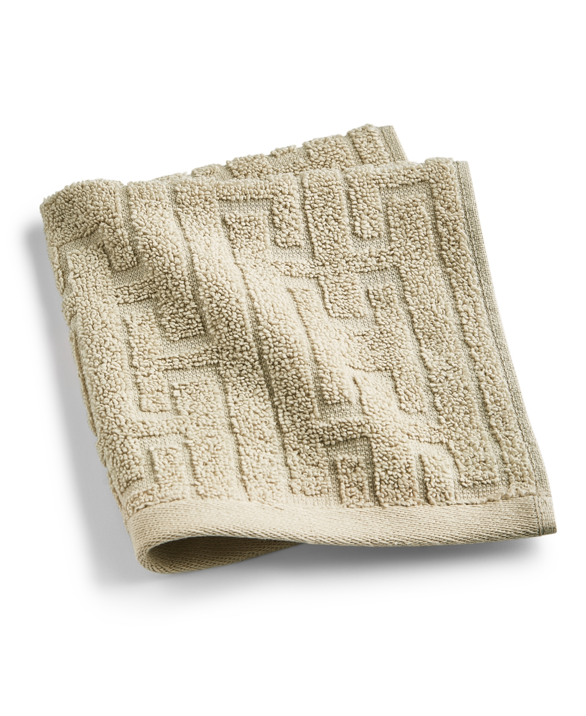 Hotel Collection Sculpted Chain-link Wash Towel, 13" X 13", Exclusively At Macy's