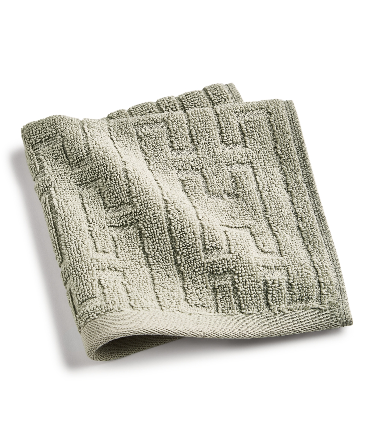 HOTEL COLLECTION SCULPTED CHAIN-LINK WASH TOWEL, 13" X 13", EXCLUSIVELY AT MACY'S 