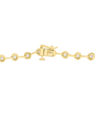 Diamond Bezel Link Bracelet (2 ct. t.w.) in 10k Gold, Exclusively at Macy's