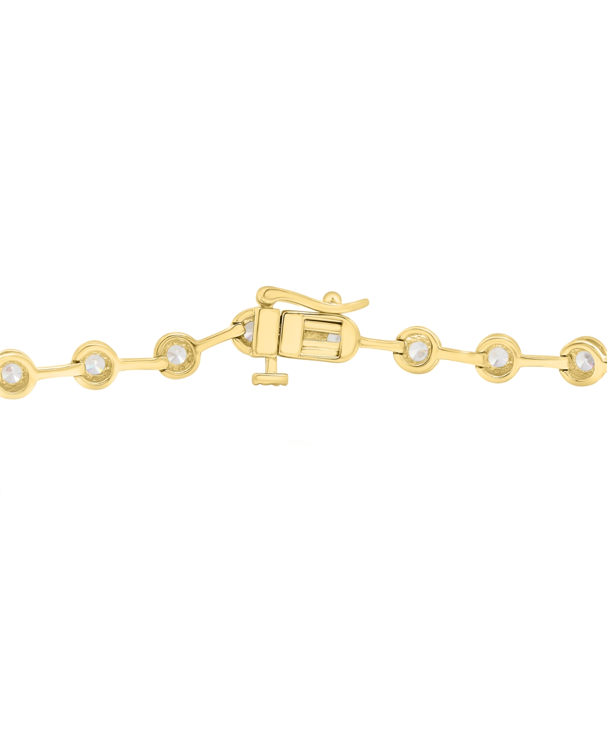 MACY'S DIAMOND BEZEL LINK BRACELET (2 CT. T.W.) IN 10K GOLD, EXCLUSIVELY AT MACY'S 
