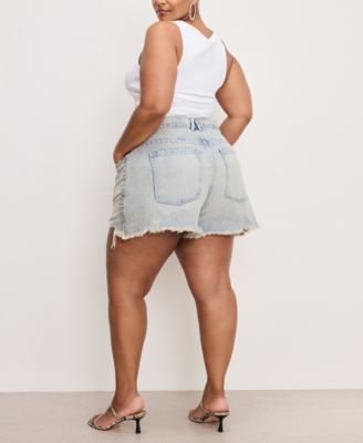 Women's Good 90's Studded Denim Shorts, Regular & Plus Size