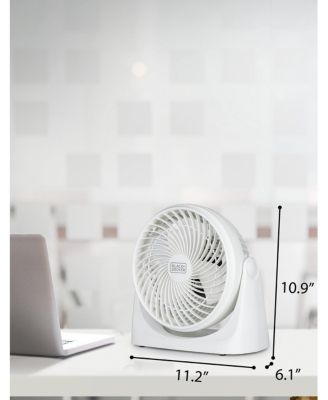 BLACK+DECKER 7-Inch Small Self-Standing Adjustable Portable Fan with 3-Speed Settings