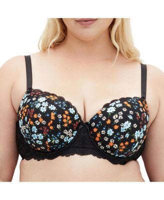 Plus Size Hailey Contour Print Bra