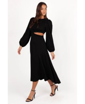 Women's Ginnee Puff Sleeve Cutout Midi Dress